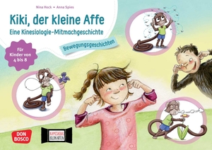 Hock, Nina. Kiki, der kleine Affe. Eine Kinesiologie-Mitmachgeschichte - für Kinder von 4 bis 10. Ein Dschungelabenteuer, das die Körperwahrnehmung fördert. Bewegungsangebot für das Kamishibai Erzähltheater. Don Bosco Medien GmbH, 2023.