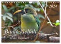 Bunte Vielfalt in der Vogelwelt (Wandkalender 2024 DIN A4 quer), CALVENDO Monatskalender