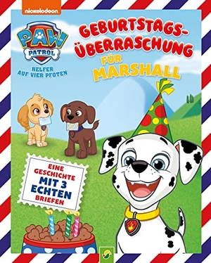 Bieber, Oliver. PAW Patrol Briefe-Geschichtenbuch: Geburtstagsüberraschung für Marshall - Mit drei echten Briefen zum Herausnehmen. Für Kinder ab 4 Jahren. Schwager und Steinlein, 2022.