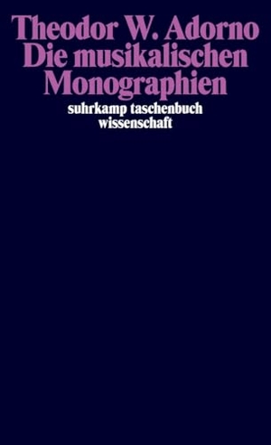 Adorno, Theodor W.. Die musikalischen Monographien: Wagner / Mahler / Berg. Suhrkamp Verlag, 2006.