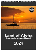 Hawaii - Land of Aloha (Wandkalender 2024 DIN A2 hoch), CALVENDO Monatskalender