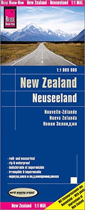 Peter Rump, Reise Know-How Verlag (Hrsg.). Reise Know-How Landkarte Neuseeland 1 : 1.000.000. Reise Know-How Rump GmbH, 2018.