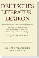 Deutsches Literatur-Lexikon. Band 20