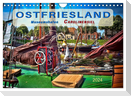 Ostfriesland - Museumshafen Carolinensiel (Wandkalender 2024 DIN A4 quer), CALVENDO Monatskalender