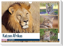 Katzen Afrikas (Wandkalender 2025 DIN A4 quer), CALVENDO Monatskalender