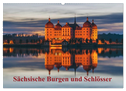 Sächsische Burgen und Schlösser (Wandkalender 2025 DIN A2 quer), CALVENDO Monatskalender
