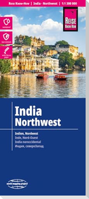 Reise Know-How Landkarte Indien, Nordwest / India, Northwest (1:1.300.000)