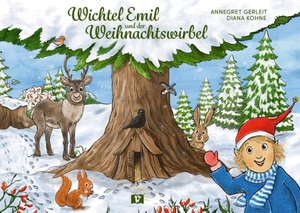 Gerleit, Annegret. Wichtel Emil und der Weihnachtswirbel. Bilderbuch - Wichtelgeschichte zum Vorlesen mit 10 Wichtelstreichen zum Rätseln. Kinderbuch ab 4 Jahren. Mitmachgeschichte in Reimen, auch zur Sprachförderung in der Kita. Don Bosco Medien GmbH, 2026.