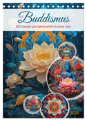 Buddismus (Tischkalender 2024 DIN A5 hoch), CALVENDO Monatskalender
