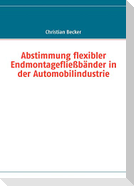 Abstimmung flexibler Endmontagefließbänder in der Automobilindustrie
