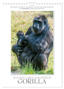 Emotionale Momente: Aus dem Leben der Familie Gorilla. (Wandkalender 2024 DIN A4 hoch), CALVENDO Monatskalender