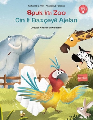 Volk, Katharina E.. Spuk im Zoo (Deutsch-Kurdisch/Kurmancî) - Zweisprachiges Kinderbuch mit MP3-Hörbuch zum Herunterladen. bilibri, 2025.