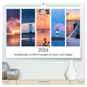 2024 - wundervolle Lichtstimmungen an Nord- und Ostsee (hochwertiger Premium Wandkalender 2024 DIN A2 quer), Kunstdruck in Hochglanz
