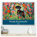 Hunde Kunstwerke - Hunde im Stil des Fauvismus künstlerisch gestaltet (hochwertiger Premium Wandkalender 2024 DIN A2 quer), Kunstdruck in Hochglanz