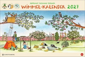 R.S. Berner Wimmel-Kalender 2027 - Großer Wandkalender mit detailreichen Suchbildern aus den Bilderbuchklassikern der bekannten Illustratorin. Kalender im Querformat 58 x 39 cm. Heye, 2026.