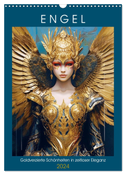 Engel. Goldverzierte Schönheiten in zeitloser Eleganz (Wandkalender 2024 DIN A3 hoch), CALVENDO Monatskalender