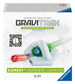Ravensburger GraviTrax Element Magnetic Cannon 22413 - Ideales Zubehör für das GraviTrax Kugelbahnsystem. Kombinierbar mit Starter-Sets, Extensions und Elements, Konstruktionsspielzeug ab 8 Jahren.. Ravensburger Spieleverlag, 2023.