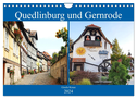 Quedlinburg und Gernrode (Wandkalender 2024 DIN A4 quer), CALVENDO Monatskalender