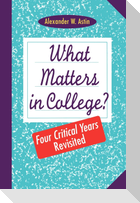 What Matters College Years P