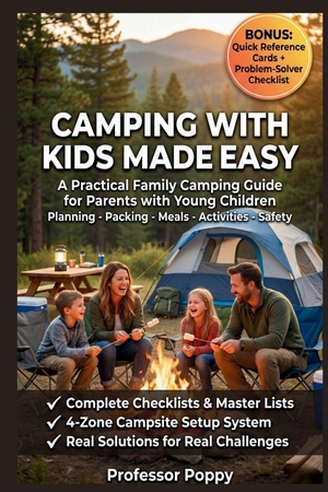 Poppy. Camping with Kids Made Easy - A Practical Family Camping Guide for Parents with Young Children - Planning, Packing, Meals, Activities & Safety. Independently published, 2026.