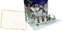 Pop-up-Grußkarte - Nostalgische Weihnachtszeit