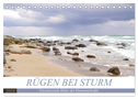 Rügen bei Sturm - Faszinierende Bilder der Elementarkräfte (Tischkalender 2024 DIN A5 quer), CALVENDO Monatskalender