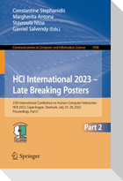 HCI International 2023 ¿ Late Breaking Posters