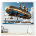 Steampunk Flugmaschinen (hochwertiger Premium Wandkalender 2025 DIN A2 quer), Kunstdruck in Hochglanz