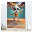 RoboLife - Niedliche Blechfreunde im Alltag (hochwertiger Premium Wandkalender 2025 DIN A2 hoch), Kunstdruck in Hochglanz