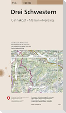 Swisstopo 1 : 25 000 Drei Schwestern