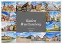 Baden-Württemberg Stadtansichten (Wandkalender 2025 DIN A2 quer), CALVENDO Monatskalender