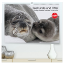Seehunde und Otter. Putzige Gesellen, perfekte Schwimmer (hochwertiger Premium Wandkalender 2024 DIN A2 quer), Kunstdruck in Hochglanz