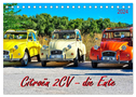Citroën 2CV - die Ente (Tischkalender 2024 DIN A5 quer), CALVENDO Monatskalender