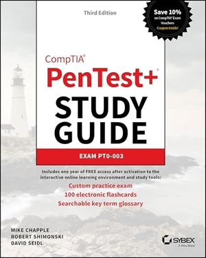 Seidl, David / Chapple, Mike et al. CompTIA PenTest+ Study Guide - Exam PT0-003. John Wiley & Sons Inc, 2025.