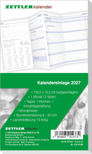 Kalenderersatzeinlage TP 1M/2S Leporello 2027