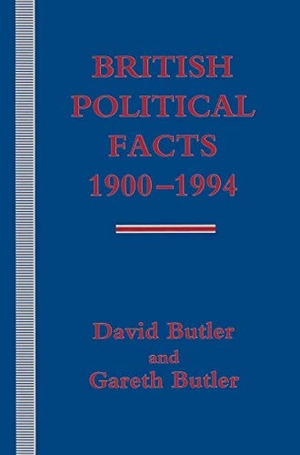 Butler, David. British Political Facts 1900-1994. Palgrave MacMillan UK, 1994.