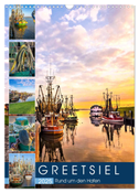 GREETSIEL Rund um den Hafen (Wandkalender 2025 DIN A3 hoch), CALVENDO Monatskalender