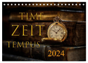 Time - Zeit - Tempus (Tischkalender 2024 DIN A5 quer), CALVENDO Monatskalender