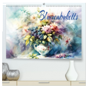 Blumenbuketts (hochwertiger Premium Wandkalender 2025 DIN A2 quer), Kunstdruck in Hochglanz