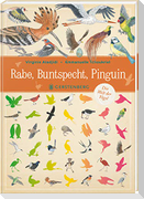 Rabe, Buntspecht, Pinguin
