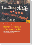 Themen der Rechten - Themen der Mitte