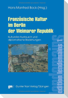 Französische Kultur im Berlin der Weimarer Republik
