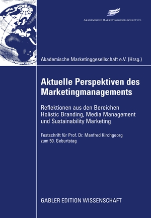 Klante, Oliver (Hrsg.). Aktuelle Perspektiven des Marketingmanagements - Reflektionen aus den Bereichen Holistic Branding, Media Management und Sustainability Marketing. Gabler Verlag, 2008.