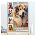 Große Hunde. Schöne Aquarelle von tollen Tieren (hochwertiger Premium Wandkalender 2024 DIN A2 hoch), Kunstdruck in Hochglanz