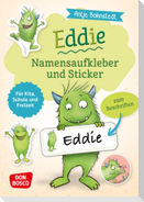 Eddie-Namensaufkleber und Sticker für Kita, Schule und Freizeit