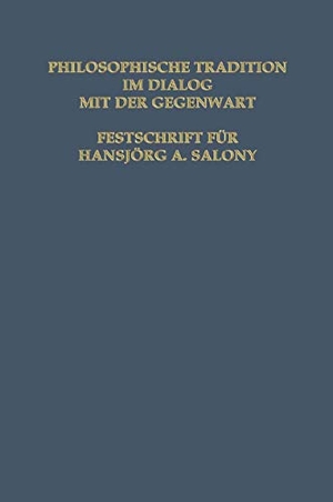Rubitschon / Cesana. Philosophische Tradition im Dialog mit der Gegenwart - Festschrift für Hansjörg A. Salmony. Birkhäuser Basel, 2014.