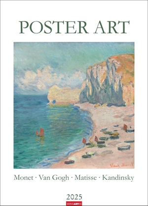Poster Art Kalender 2025 - Monet Van Gogh Matisse Kandinsky - Jahres-Wandkalender 2025 im XXL-Format 49 x 68 cm. Berühmte Künstler und ihre schönsten Werke, perfekt für die eigene Gallery Wall. Weingarten, 2024.