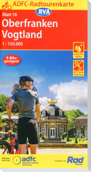 ADFC-Radtourenkarte 18 Oberfranken /Vogtland 1:150.000, reiß- und wetterfest, E-Bike geeignet, GPS-Tracks Download