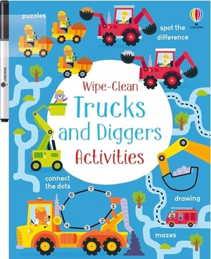 Robson, Kirsteen. Wipe-Clean Trucks and Diggers Activities. Usborne Books, 2025.