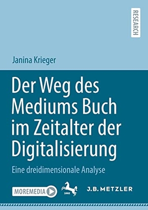 Krieger, Janina. Der Weg des Mediums Buch im Zeitalter der Digitalisierung - Eine dreidimensionale Analyse. Springer Berlin Heidelberg, 2022.